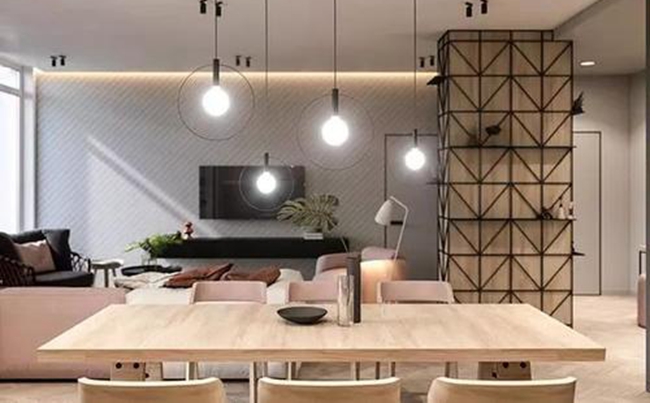 全屋定制家具利用屋內(nèi)的梁和柱，星空梵高全屋定制
